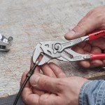 KNIPEX - Pliers Wrench, Chrome (86 03 180), Red