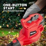 ALLOYMAN Electric Leaf Blower,7AMP Lawn Blower,350CFM Mini Leaf Blower Lightweight & Portable for Lawn Care/Snow Blowing