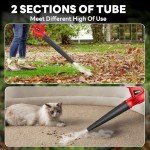 ALLOYMAN Electric Leaf Blower,7AMP Lawn Blower,350CFM Mini Leaf Blower Lightweight & Portable for Lawn Care/Snow Blowing
