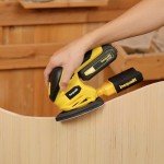 Inequalit 20V 1.3Ah Cordless Detail Sander, Electric Sander with 12000 RPM, Including 20Pcs Sandpapers and Dust Collection System for Precise Sanding in Tight Spaces, Battery and Charger Bundled