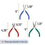 Mr. Pen- Jewelry Pliers Kit, 3 Pack Mini Chain Nose Pliers Wire Cutters for Jewelry Craft & Earring Making