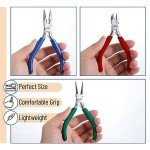 Mr. Pen- Jewelry Pliers Kit, 3 Pack Mini Chain Nose Pliers Wire Cutters for Jewelry Craft & Earring Making