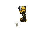 DeWalt ATOMIC 20V MAX Brushless Cordless Compact 0.25-Inch Impact Driver Tool with Variable 3-Speed Trigger (Black and Yellow)