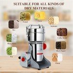 750g Electric Grain Dry Grinder Commercial Swing Type Dry Mill Machine, Stainless Steel 2600W High Speed Pulverizer for Coffee Spice Grind…