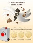 750g Electric Grain Dry Grinder Commercial Swing Type Dry Mill Machine, Stainless Steel 2600W High Speed Pulverizer for Coffee Spice Grind…
