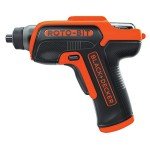 BLACK+DECKER 4V MAX Electric Screwdriver, Cordless, 180 RPM, 8 Bits With Built-In, Storage Compartment, Batteries Included (BDCS50C)