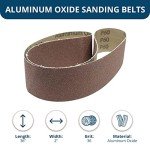 Benchmark Abrasives 2” x 36” Inch Sanding Belts with Aluminum Oxide Sand Paper for Metal Grinding, Sanding, Knife Polishing, Surface Blending Belt Sander Paper Belt for Woodworking (10 Pack), 36 Grit