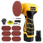 16.8V Cordless Electric Sander with 36PCS Sandpapers, 3500 RPM, 3.0Ah Battery, Lightweight & Compact Design for Wood, Metal, Paint Removal, and DIY Projects