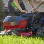 Toro Recycler 21 Inch Deck 60 Volt Max Durable Steel Foldable Lockable Self Propel Lawn Mower Tool Only with 3 Phase Brushless Motor, Black/Red