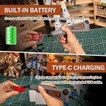 Bucasso Cordless Pen Sander, Variable Speed and USB Charging with LED Light, Multi-Purpose Power Tool for Sanding, Polishing, Finishing, DIY Crafts