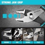DURATECH 6 Inch Slip Joint Pliers, Small Pliers with Comfortable TPR Handle, High Carbon Steel, Swivel Rivet, Strong Sharp Teeth, Pliers for Tightening, Loosening and Gripping Nuts and Bolts