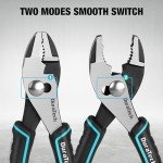 DURATECH 6 Inch Slip Joint Pliers, Small Pliers with Comfortable TPR Handle, High Carbon Steel, Swivel Rivet, Strong Sharp Teeth, Pliers for Tightening, Loosening and Gripping Nuts and Bolts