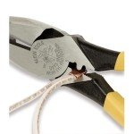 Klein Tools D213-9NE-CR Lineman's Crimping Pliers, Made in USA, Streamlined High-Leverage Design Made of Induction Hardened Steel, 9-Inch