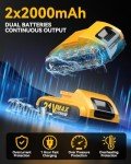 Drill, Cordless Drill with Dual 2.0Ah Battery, Electric Drills 3/8 Inch Chuck 370 In-lbs, 25+1 Torque Power Combi Screwdriver Set with Battery and Charger, 2 Speed LED Light 27 Accessories