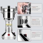 INSELY Grain Mill Grinder 150g High Speed Food Grain Mill Stainless Steel Seeds Flour Nut Pill Wheat Corn Herbs Spices & Seasonings Dry Grinder Electric Machine Grinder for Kitchen