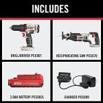 PORTER-CABLE PCCK603L2 20V Max Drill and Reciprocating Saw Combo Kit