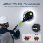 IMQUALI Drywall Sander with Vacuum Dust Collector(02/11/2025 Upgraded) 8-Amp Popcorn Ceiling Removal Tool with 7 Variable Speed 800-1800RPM, Extendable Handle, LED Light,12pcs Sanding Discs, Navy Blue