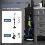 IMQUALI Drywall Sander with Vacuum Dust Collector(02/11/2025 Upgraded) 8-Amp Popcorn Ceiling Removal Tool with 7 Variable Speed 800-1800RPM, Extendable Handle, LED Light,12pcs Sanding Discs, Navy Blue