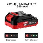 Power Drill Cordless: DEKO PRO Cordless Drill 20V Electric Power Drill Set Tool for Women Drills Cordless with Battery and Charger Drill Driver 20 Volt Drill Driver Kit Red