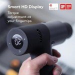 HOTO Cordless Brushless Drill Tool Set, Variable Speed, Hidden Buckle, Unique LED Screen, Intelligent Digital Display, Safe, Exquisite & Practical, High-end Drill Kit for Home/Daily Use
