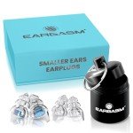 Eargasm Smaller Ears Earplugs - Blue High Fidelity Filtered Noise Reducing Reusable Ear-Plugs for Kids, Women, Men - Hearing Protection for Live Concerts, Motorcycles, Festivals, Sporting Events