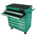 BOVONO Too Chest, 7-Drawers Rolling Tool Chest on Wheels, Tool Cart with Drawers & Key,Rolling Tool Box for Garage, Warehouse, Repair Shop, Tool Room (Green)
