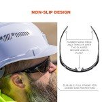 Ergodyne Skullerz Odin Safety Sunglasses, ANSI Z87 Impact Resistant, Durable Full Frame, Non Slip, Polarized, Anti Fog