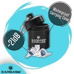 Eargasm Smaller Ears Earplugs - Blue High Fidelity Filtered Noise Reducing Reusable Ear-Plugs for Kids, Women, Men - Hearing Protection for Live Concerts, Motorcycles, Festivals, Sporting Events