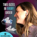 Eargasm Smaller Ears Earplugs - Blue High Fidelity Filtered Noise Reducing Reusable Ear-Plugs for Kids, Women, Men - Hearing Protection for Live Concerts, Motorcycles, Festivals, Sporting Events