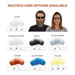 Ergodyne Skullerz Odin Safety Sunglasses, ANSI Z87 Impact Resistant, Durable Full Frame, Non Slip, Polarized, Anti Fog