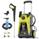 Electric Pressure Washer 4800PSI-Max 2.9GPM Pressure Washer with 25 FT Hose, 4 Quick Connect Nozzle,16.9 Oz Soap Tank Orange Cleaning for Pool, Patio, Car