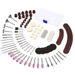 141pcs Rotary Tool Accessories Kit - GOXAWEE 1/8-inch Shank All Purpose Power Tool Accessory Set Universal Fitment for Easy Drilling Sawing Sanding Grinding Polishing