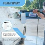 Electric Pressure Washer 4800PSI-Max 2.9GPM Pressure Washer with 25 FT Hose, 4 Quick Connect Nozzle,16.9 Oz Soap Tank Orange Cleaning for Pool, Patio, Car