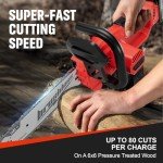 12" Electric Chainsaw Cordless, 20V Battery Power Cordless Chain Saw, Battery Chainsaw with 4.0Ah Lithium ion Battery and Charger