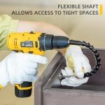 DELI 12V Cordless Drill Set, 2.0Ah Battery with Charger, 3/8'' Keyless Chuck, 18+1 Torque Settings, Electric Mini Drill for Home Improvement
