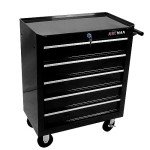 nifoti 5-Drawer Tool Cart on Wheels, Rolling Tool Chest Storage, Trolley Organizer for Garage, Warehouse, Workshop, Repair Shop (5 Large Drawers-29.3"H-Black)