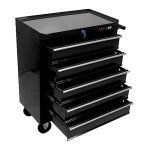 nifoti 5-Drawer Tool Cart on Wheels, Rolling Tool Chest Storage, Trolley Organizer for Garage, Warehouse, Workshop, Repair Shop (5 Large Drawers-29.3"H-Black)