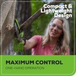 Greenworks 24V 6" Brushless Mini Chainsaw, Small Cordless Handheld Saw, 2.0Ah Battery and Charger Included