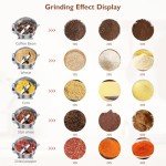MAGIC MASTER 300g Grain Mill Grinder Electric,High Speed 1500W Commercial Spice Grinder,Safety Stainless Steel Dry Grinder Machine For Flour Wheat Nut Corn Rice Pepper Herbs Coffee Beans,Swing,110V
