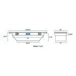 UWS EC10313 63-Inch Matte Black Heavy-Wall Aluminum Angled Truck Tool Box with Low Profile, RigidCore Lid