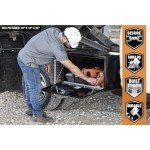 Buyers Products 1702310 Black Steel Underbody Truck Box with T-Handle Latch, 18 x 18 x 48 Inch, Contractor Toolbox With Durable Lock, Job Tool Chest For Storage And Organization