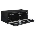 Buyers Products 1702310 Black Steel Underbody Truck Box with T-Handle Latch, 18 x 18 x 48 Inch, Contractor Toolbox With Durable Lock, Job Tool Chest For Storage And Organization