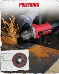 AVID POWER Angle Grinder, 7.5-Amp 4-1/2 inch Electric Grinder Power Tools with Grinding and Cutting Wheels, Flap Disc and Auxiliary Handle for Cutting, Grinding, Polishing and Rust Removal - Red