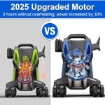 Zelonpro 2025 Upgraded Electric Pressure Washer - 4500 PSI 3.0 GPM Power Washer with 35FT Cord, 20FT Hose, 4 Anti-Tipping Lockable Wheels, 4 Nozzles and Foam Cannon for Cars, Garage, Driveway