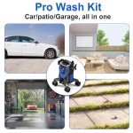 Zelonpro 2025 Upgraded Electric Pressure Washer - 4500 PSI 3.0 GPM Power Washer with 35FT Cord, 20FT Hose, 4 Anti-Tipping Lockable Wheels, 4 Nozzles and Foam Cannon for Cars, Garage, Driveway