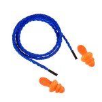 20 Pairs Corded Ear Plugs Reusable Silicone Earplugs with String Banded Ear Plug for Sleeping Noise Cancelling Noise Reduction Hearing Protection(Blue-Orange)