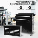 Clickoods 8-Drawer Rolling Tool Chest and Organizer