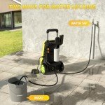 Electric Pressure Washer 4550 PSI Max 3.2 GPM Portable Power Washer with 4 Quick Connect Nozzles&Foam Cannon, 25 Foot Hose,16.5 Foot Power Cord, for Cars, Driveways, Patios, Home and Floor Cleaning