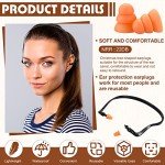 LEIFIDE 24 Pcs Banded Ear Plugs for Shooting Range Silicone Reusable Ear Protection Plugs Noise Cancelling Lightweight Earplug for Hearing Protection Sleeping Work Construction Concerts Reduction