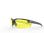 EDGE Zorge G2 Wrap-Around Safety Glasses, Anti-Scratch, Non-Slip, UV 400, Military Grade, ANSI/ISEA & MCEPS Compliant, 5.04" Wide, Black Frame/Yellow Lens